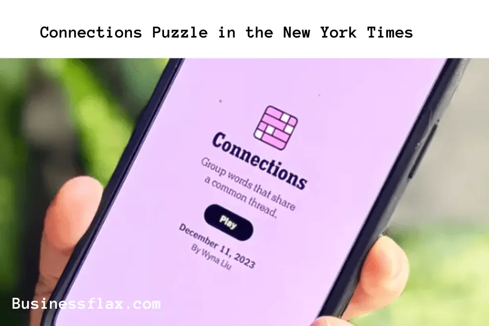 Connections Puzzle NYT